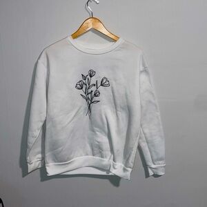 Flower crewneck sweatshirt